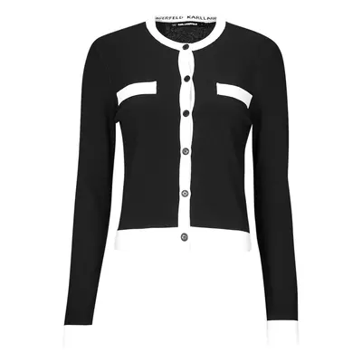 Karl Lagerfeld CLASSIC LSLV CARDIGAN Černá