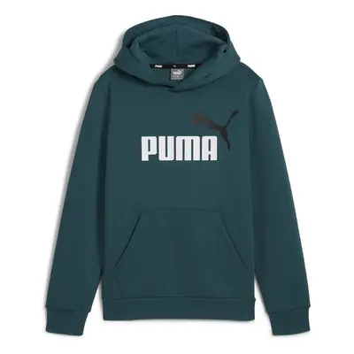 Puma ESS+ 2 COL BIG LOGO HOODIE FL Zelená