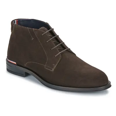 Tommy Hilfiger CORE RWB HILFIGER SUEDE L BOOT Hnědá