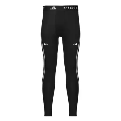 adidas TECHFIT Compression Training 3-Stripes Long Tights Černá