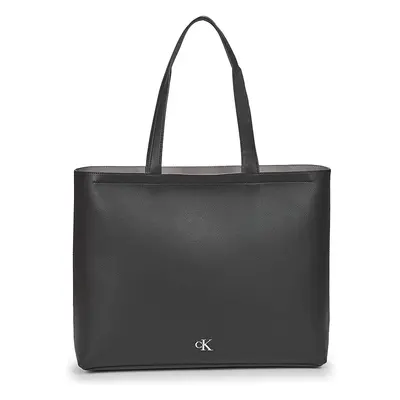 Calvin Klein Jeans MINIMAL MONOGRAM SLIM TOTE34 Černá