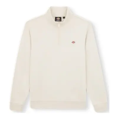 Dickies Oakport Quarter Zip Sweatshirt - Whitecap Grey Bílá