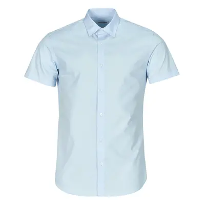 Jack & Jones JJJOE SHIRT SS PLAIN Modrá