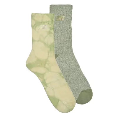 New Balance TIE DYE MIDCALF SOCKS 2 PACK Khaki