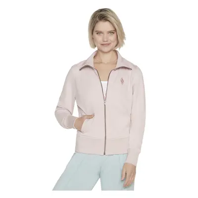 Skechers The Hoodless Hoodie Diamond Jacket Růžová