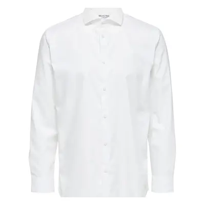 Selected SLHSLIMETHAN SHIRT LS CUT AWAY B NOOS 16081385 Bílá