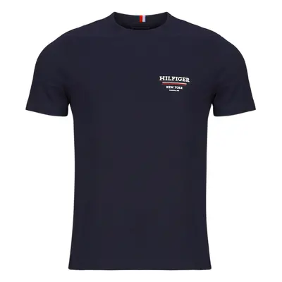 Tommy Hilfiger HILFIGER GLOBAL STRIPE TEE Tmavě modrá