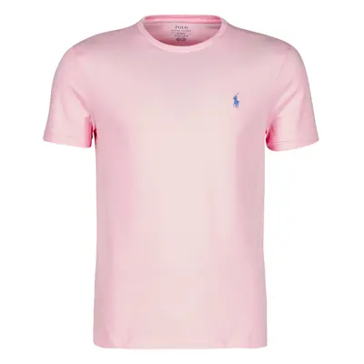 Polo Ralph Lauren T-SHIRT AJUSTE COL ROND EN COTON LOGO PONY PLAYER Růžová