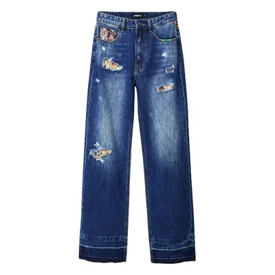 Desigual DENIM XENIA 22WWDD41 Modrá