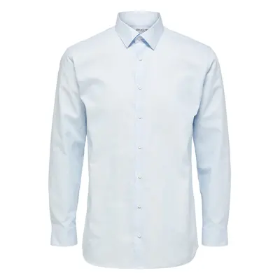 Selected SLHREGETHAN SHIRT LS CLASSIC B NOOS 16086754 Modrá