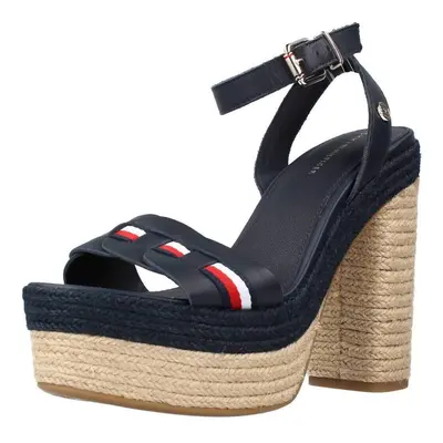 Tommy Hilfiger TH INTERLACE HIGH HEEL S Modrá