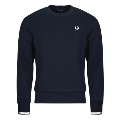 Fred Perry CREW NECK SWEATSHIRT Modrá