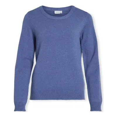 Vila Noos Ril O-Neck L/S - Bijou Blue Modrá