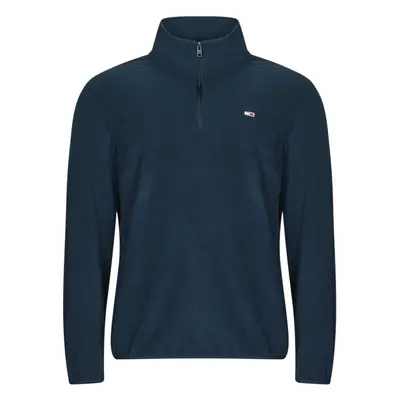 Tommy Jeans TJM REG S FLAG POLAR 1/4 ZIP Tmavě modrá