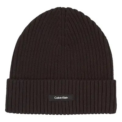 Calvin Klein Jeans CLASSIC COTTON RIB BEANIE K50K512362 Černá