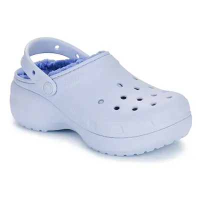 Crocs Classic Platform Lined Clog W Modrá