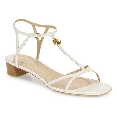 Lauren Ralph Lauren FALLON-SANDALS-FLAT SANDAL Bílá