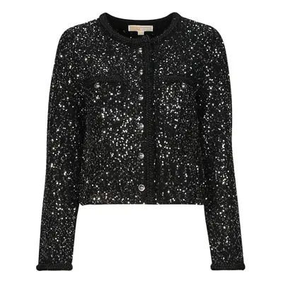 MICHAEL Michael Kors SEQUIN PKT SNAP JKT Černá