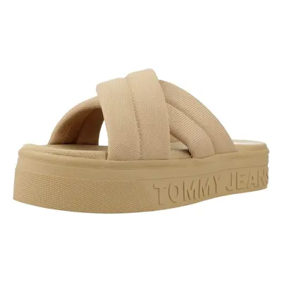 Tommy Jeans TJW LETTERING FLATFORM S Béžová