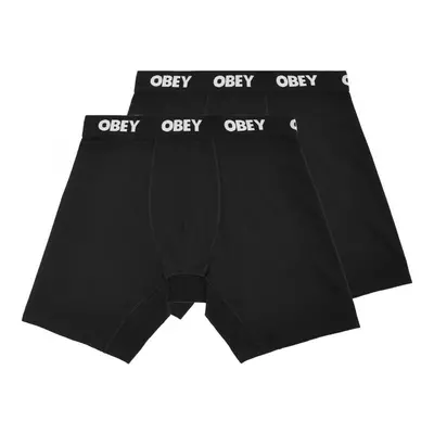 Obey Established work 2 pack boxers Černá