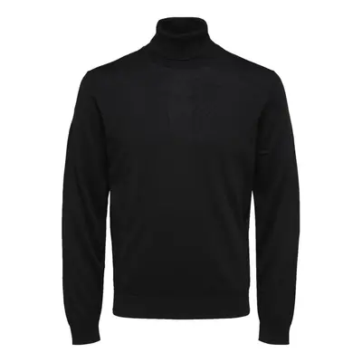 Selected Noos Town Merino Knit - Black Černá