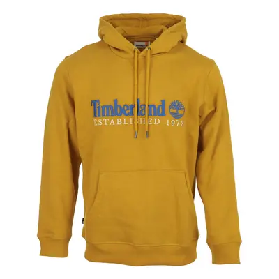 Timberland Logo Brush Back Hoodie Žlutá