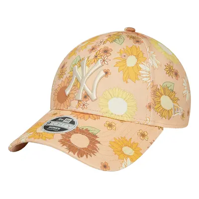 New-Era 9FORTY New York Yankees Floral All Over Print Cap Oranžová