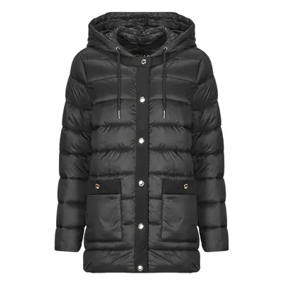 MICHAEL Michael Kors HOODED LONGLINE PACKABLE W CORDUROY TRIM Černá