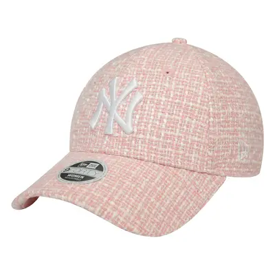 New-Era Wmns Summer Tweed 9FORTY New York Yankees Cap Růžová