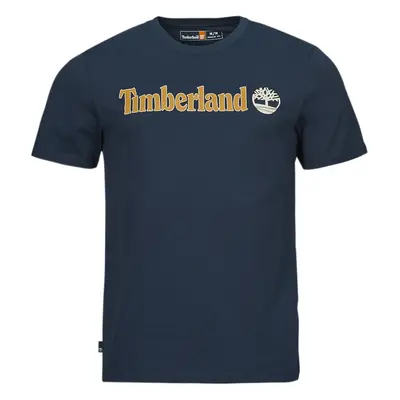 Timberland Linear Logo Short Sleeve Tee Tmavě modrá