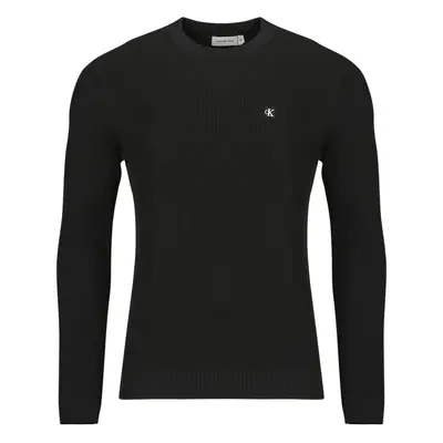 Calvin Klein Jeans CK EMBRO BADGE SWEATER Černá