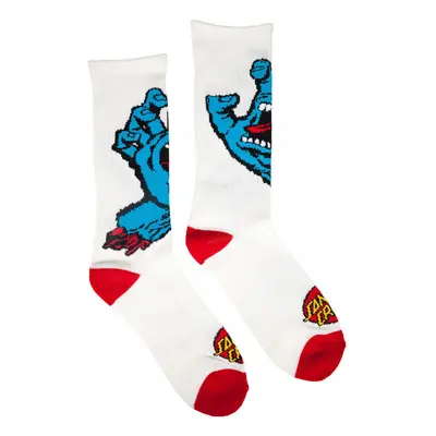 Santa Cruz Screaming hand sock Bílá