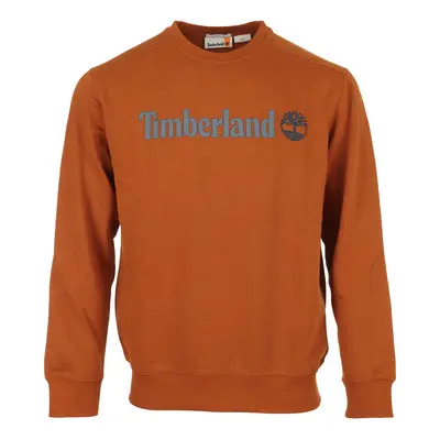 Timberland Linear Logo Crew Neck S Hnědá