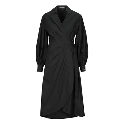 Karl Lagerfeld WRAP SHIRT DRESS Černá