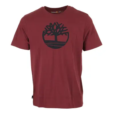 Timberland Tree Logo Short Sleeve Červená