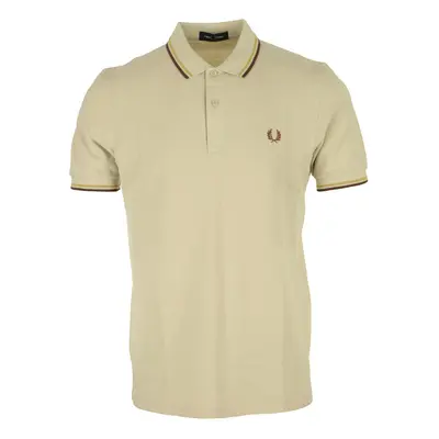 Fred Perry Twin Tipped Shirt Béžová