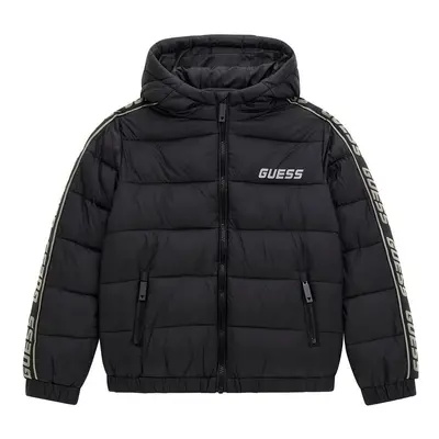 Guess PADDED LS JACKET W/ZIP_MINI ME Černá