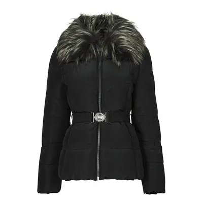 Guess NEW MARISOL SHORT BELTED JACKE Černá