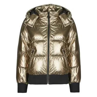 Guess BICE METALLIC HOODIE PUFFER Zlatá