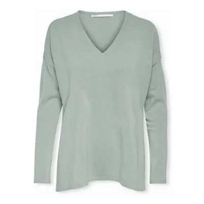 Only Amalia Knit L/S - Aqua Gray Zelená