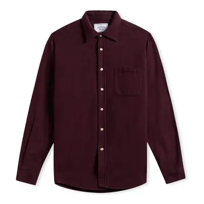 Portuguese Flannel Teca Shirt - Bordeaux Bordó