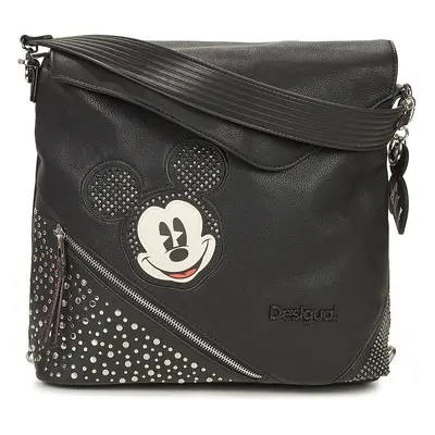 Desigual BACK MICKEY STUDSTYLE JERSEYMAX PU BLACK Černá