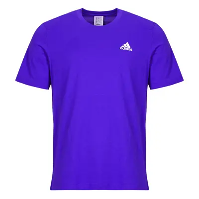 adidas Essentials Single Jersey Embroidered Small Logo T-Shirt Modrá