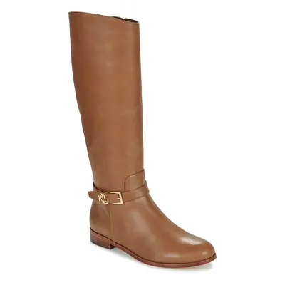 Lauren Ralph Lauren BROOKE TALL-BOOTS-TALL BOOT Hnědá