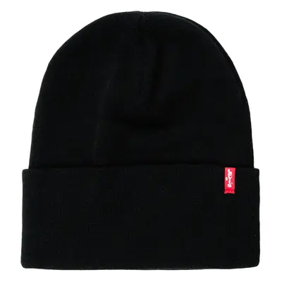 Levis SLOUCHY RED TAB BEANIE Černá