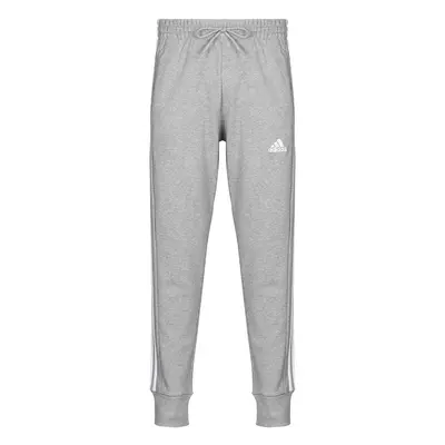 adidas Essentials French Terry Tapered Cuff 3-Stripes Joggers Šedá