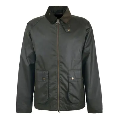 Barbour Bedale Short Wax Jacket - Olive Zelená