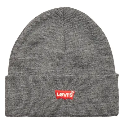 Levis RED BATWING EMBROIDERED SLOUCHY BEANIE Šedá