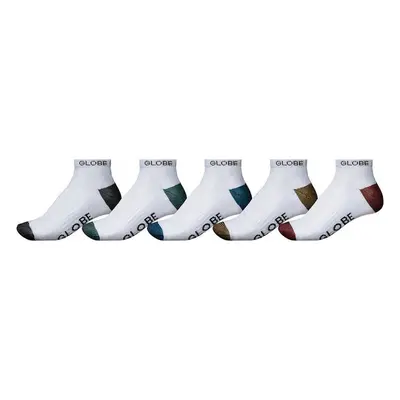 Globe Ingles ankle sock 5 pack Bílá