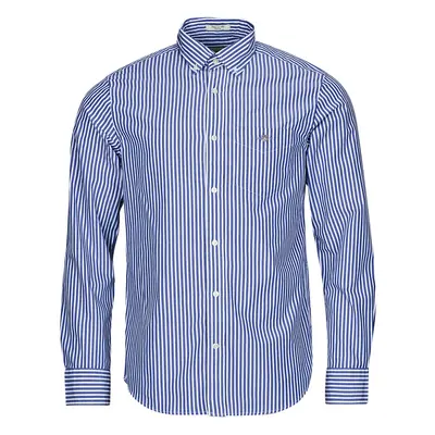 Gant REG POPLIN STRIPE SHIRT Modrá